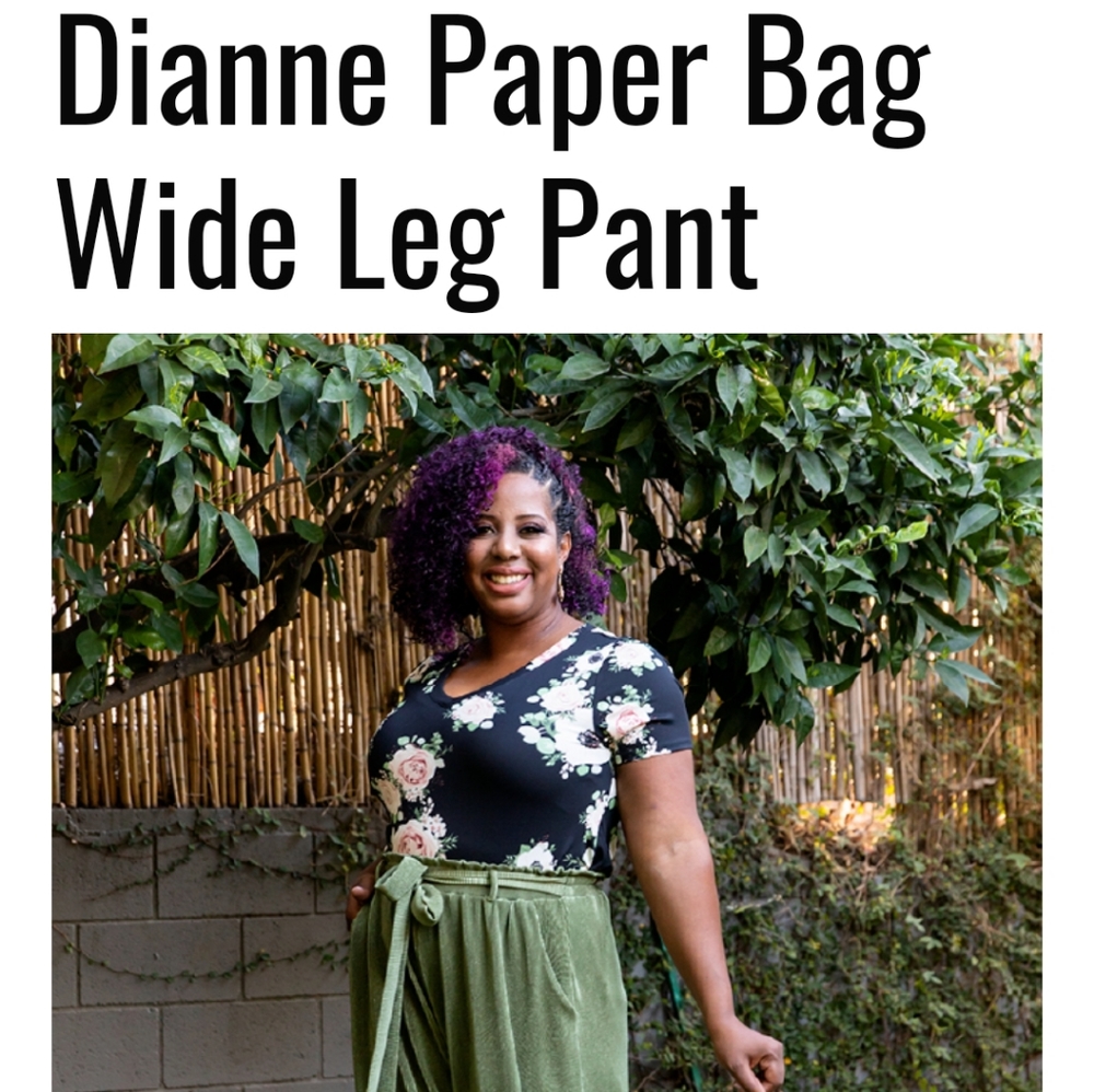 LuLaRoe Paper bag wide leg pants
